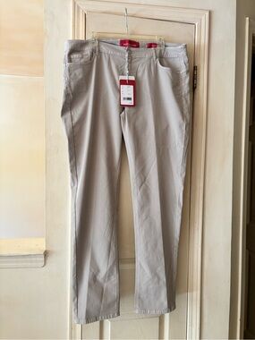 Marina Rinaldi Light Beige Straight Chinos Jeans